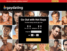 Tablet Screenshot of gaydating.com