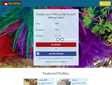 Tablet Screenshot of gaydating.co.za